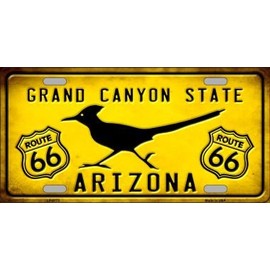 Smart Blonde Arizona Grand Canyon with Route 66 Metal License Plate