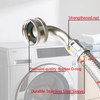 WHK 2 Pack 10ft Washing Machine Hoses Stainless Steel Washer