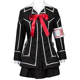 Poetic Walk Vampire Knight Yuki Cosplay Costume Day Class Girls Uniform (Small, Black)