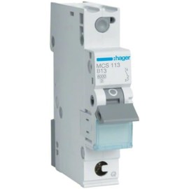 Hager mcs113 C-Type 1P 1 Module (S) Circuit Breaker – Circuit Breakers (50/60 Hz, -25 – 60 °C, -25 – 80 °C)
