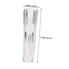 Outanaya 2pcs Lip Gloss Tube Leak Refillable Container for Liquid Eyeshadow Lip Oil and Gloss Elegant Design for Travel Makeup Essentials Portable Dispenser for Touchups