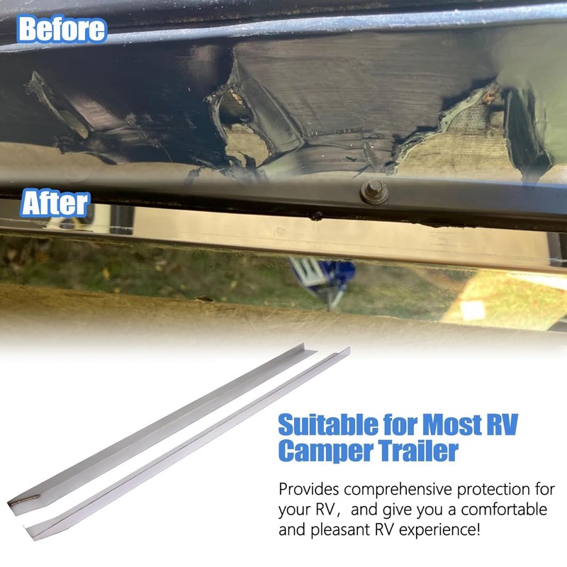 Upgraded Stainless Steel RV Slide Out Ski Set, RV Floor