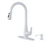 HGHGK Kitchen Faucet with Soap Dispenser and Pull Down Sprayer