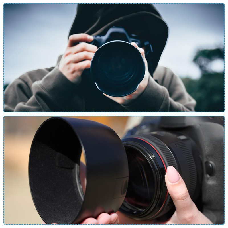 PATIKIL 62mm Lens Hood for Camera Lens Wide Angle Mat