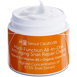 SeoulCeuticals Crema Multiusos con Extracto de Caracol, Vitamina E y Té Verde, 2oz