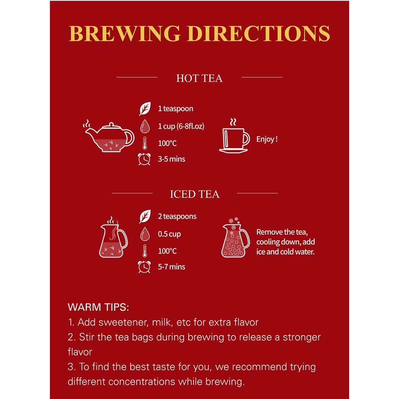 GLDNT Organic Black Tea Loose Leaf, Natural Organic Black Tea,