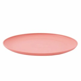 Mainstays Plastic Dinner Plates, 10.5” Round, Set Of 8, Coral Bell  BPA Free