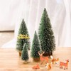 KINDPMA Pack of 35 Miniature Christmas Tree, Mini Artificial and