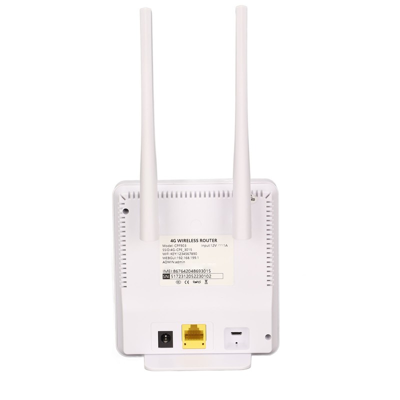 4G LTE CPE Router 150Mbps DC 12V 1A 50 to