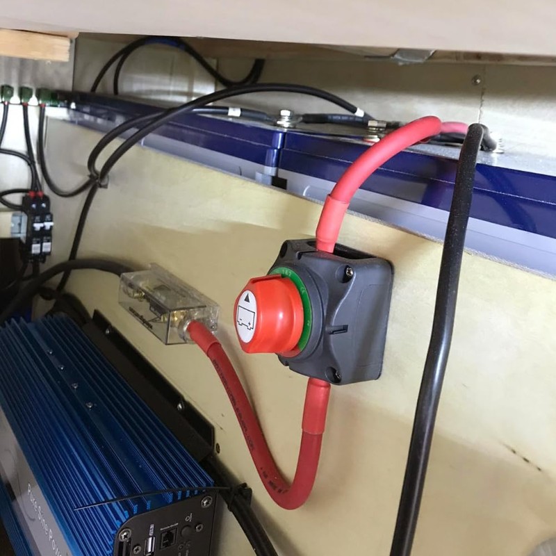 Ampper High Current 1-2-Both-Off Battery Switch 12V - 48V, Marine