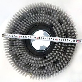 Unviersal Industries 1 Piece Commercial 19 Inch Diameter Heavy Duty Rotary Scrub Brush Fit for Scrubber Machine-Heavy Duty Brush 483mm (Black)
