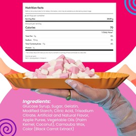 Squashies Raspberry and Cream Foam Marshmallows Gummy Candy 20oz Total - Includes PITCHING PIGEON Brand Magnet