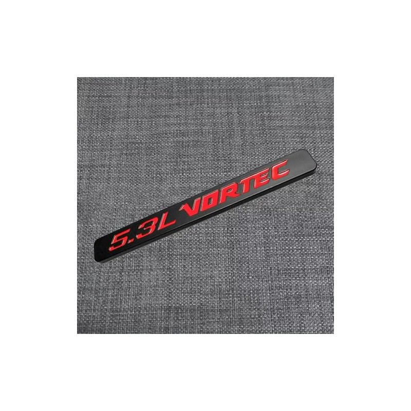 2Pcs 5.3L Vortec Hood Emblems Engine Badge Side Door Decal