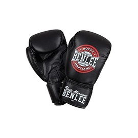 Benlee Boxing Gloves Faux Leather Pressure, Colour: Black/Red/White, Size: 6 oz
