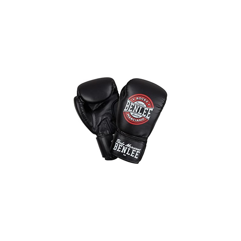 Benlee Boxing Gloves Faux Leather Pressure, Colour: Black/Red/White, Size: 6