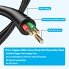 YINGAYOU Single Extension Lead Short Single Head Power Cord (Black,