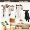 Optish Coat Rack Wall Mount, 16.5 Inches Wood Coat Hooks,
