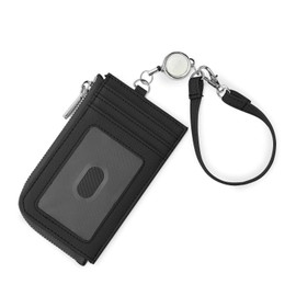 bp-7001 Reel Pass Case, Women's, Men's, Commuter Purse, Small Wallet, Mini Wallet, Reel Strap, Coin Purse, Coin Purse, Small, Black