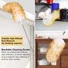 Lambswool Extendable Duster 29-110 Inch, Anti-Static Flexible Head, Stainless Steel