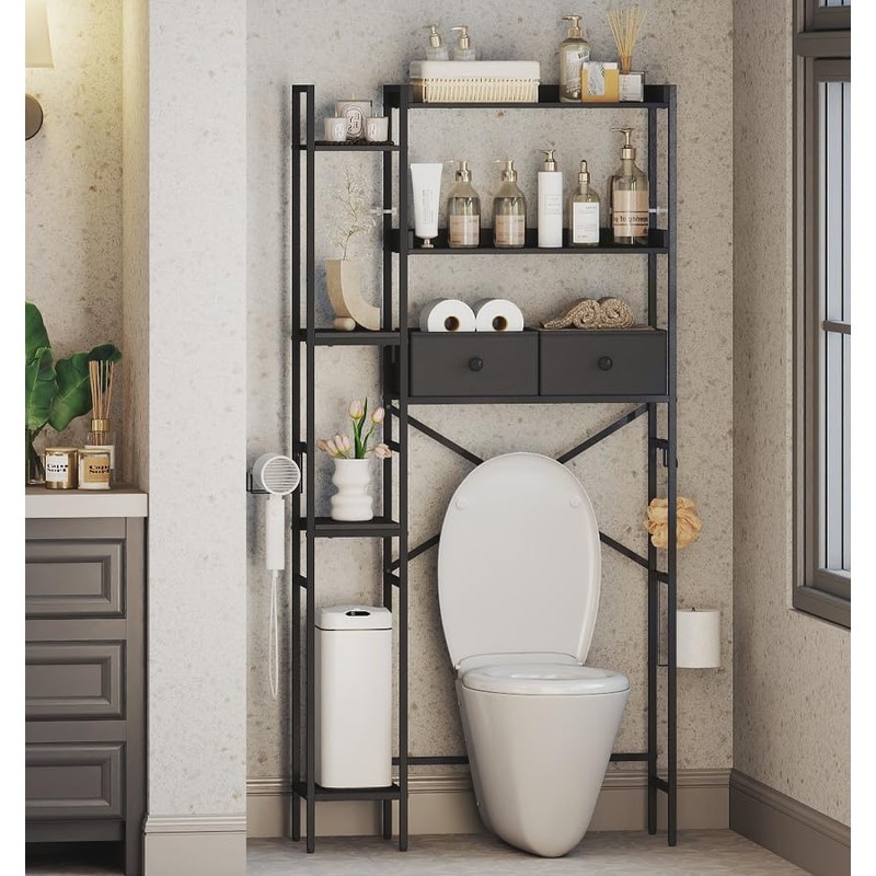 Suuiwau Over The Toilet Storage with 2 Drawers - 7