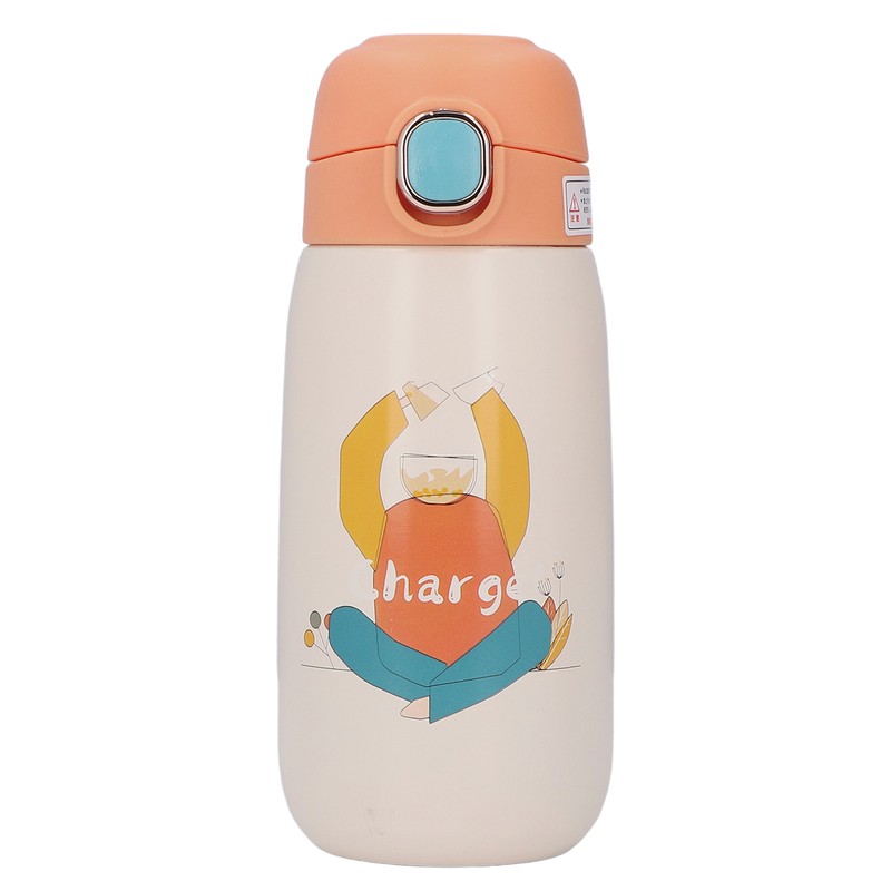 Stainless Steel Water Bottle Children Travel Portable Cute Cartoon Pattern
