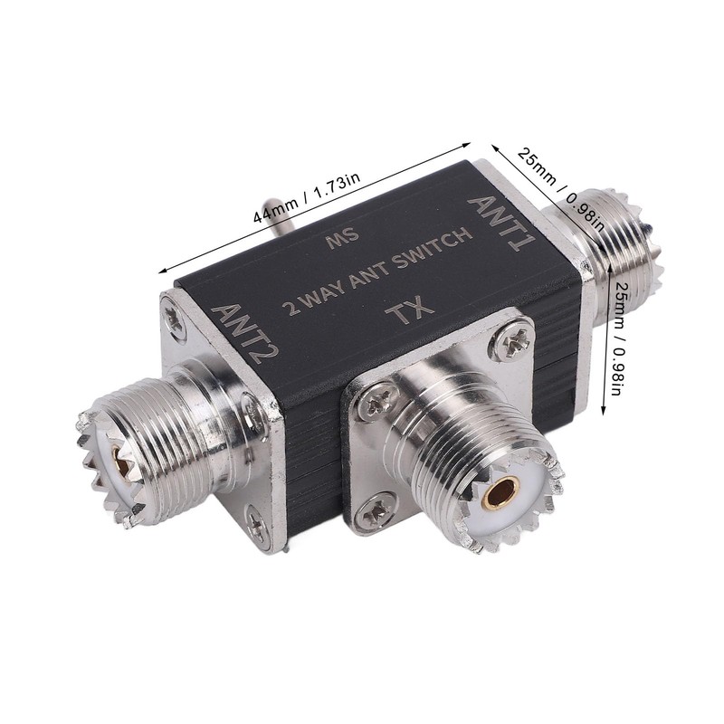 Antenna Switch DC-500MHz 2 Way Antennae Splitter for Ham Radio