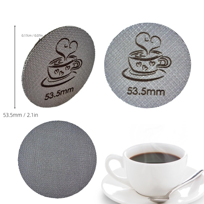 Espresso Puck Screen for 54mm Portafilter Basket, 1.7mm Thickness Made