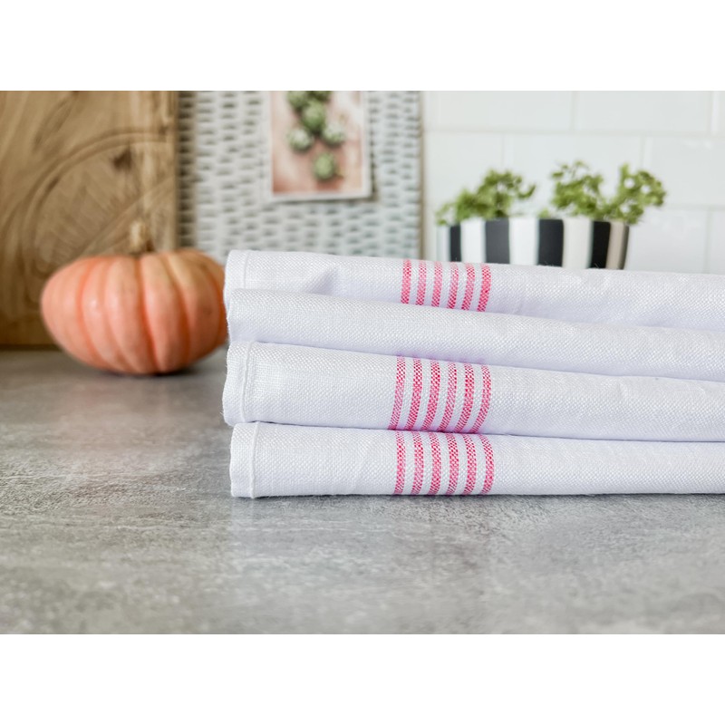 ZOLLNER Set of 4 Tea Towels, Kitchen Towels, 50 x