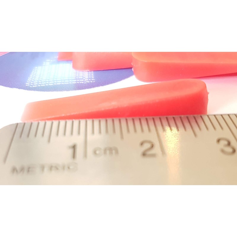 CyberSunrise Small Plastic Tile Spacers : 100 x Mini Red