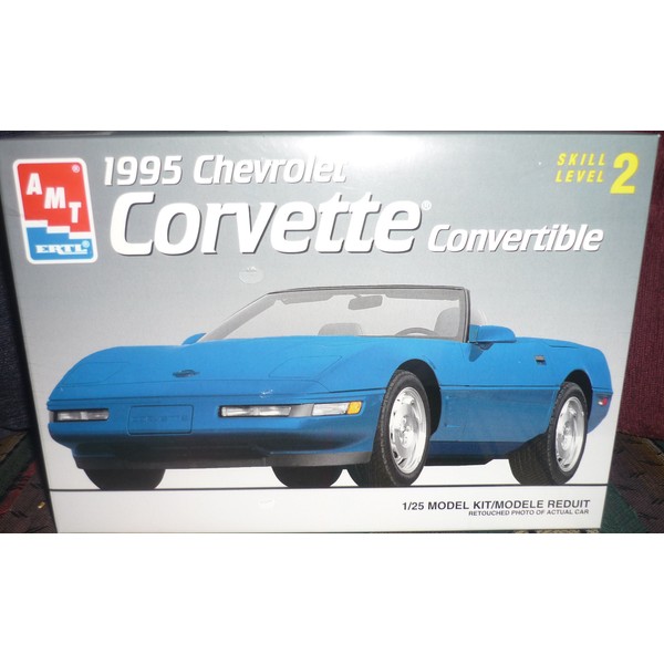 AMT #6538 ERTL 1995 Corvette 1/25th Scale Plastic Model Kit,Needs Assembly