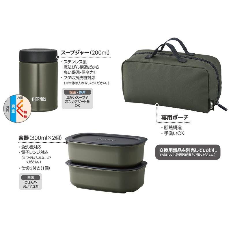 Thermos JEA-801 KKI Vacuum Insulated Soup Lunch Set, 28.7 fl