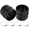 2 Connectors Round Duct Pipe 75 mm with 4 Stainless