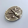 Antique Bronze Plated Mechanic Tradesman Oval Belt Buckle Boucle de