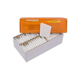 Rabbit Brand Premium Vaporizable Disappearing Tailor's Chalk (50 White Chalks Per Box) by RabbitChalk