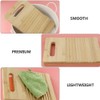 Tomaibaby Mini Washboard Wooden Washing Board Household for Students Clothes