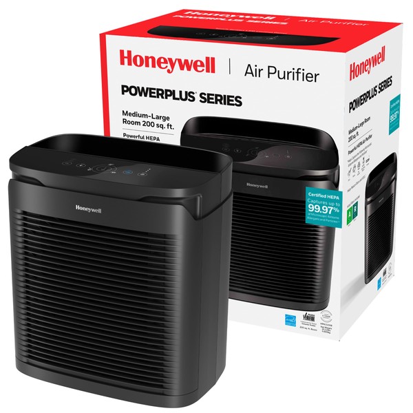 Honeywell PowerPlus HEPA Air Purifier for Home, 968 Ft² Rooms
