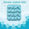 3Pcs Seashell Silicone Molds, Ocean-Themed Baking Molds for Making Chocolates,