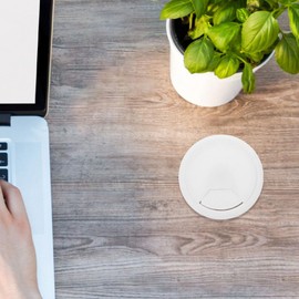 Gadpiparty Desk Grommet 10pcs Plastic Cable Hole Cover Grommet Table Cord Wire Organizer Cap Desktop Cord Management for Home Office Tv Stand Tabletop 50mm White