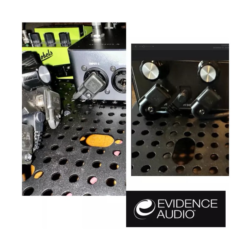 Evidence Audio ESP Soldered Right Angle 1/4 TS Plug, Black