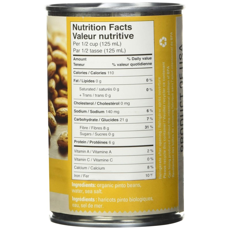 Earth's Choice, Organic Pinto Beans, 398ml