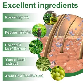 Aceite de Romero para El Cabello,30ml Rosemary Oil for Hair Growth | Aceite Esencial de Romero, Reparar el Cabello Seco y Dañado, Estimular el Crecimi