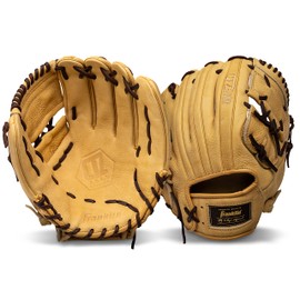 Franklin Sports Baseball Fielding Glove - Men's Adult and Youth Baseball Glove - CTZ5000 Camel Cowhide Glove - 12.0" 2-Piece Basket Web for Infielders, Pitchers