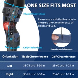 Nvorliy OA Unloader Knee Brace, Offloader Knee Support for Arthritis, Osteoarthritis, Bone on Bone Knee Joint Pain, Joint Degeneration, Cartilage Defect Repair - Fit Medial & Lateral (Left)