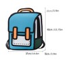 Kawaii Backpack Cute Cartoon 3D Jump Style 2D Drawing from