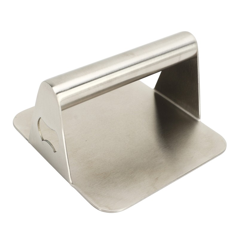 Burger Press Rectangular 304 Stainless Steel Burger Smasher Non Stick