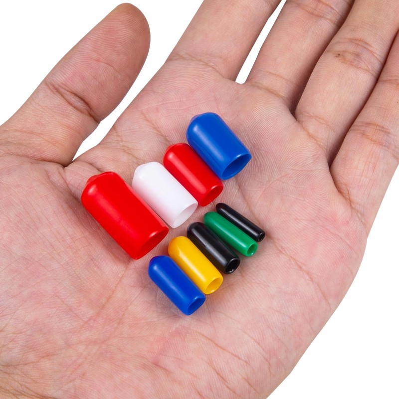 185 Pcs Rubber End Caps Screw Protective Caps Bolt Caps