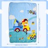 SYTTNUM Construction Throw Blanket, Cartoon Print Fluffy Fleece Blanket for