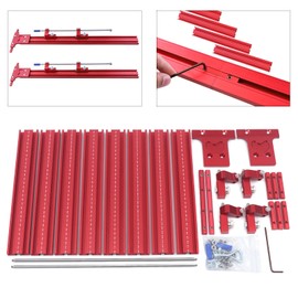 LYNICESHOP Carpentry Parallel Slide, Aluminium Woodworking Parallel Saw Track Universal Saw Guide Rail Carpentry Tool Precision Cutting System Durable Parallel Rail Guid for Furniture, Woodworking