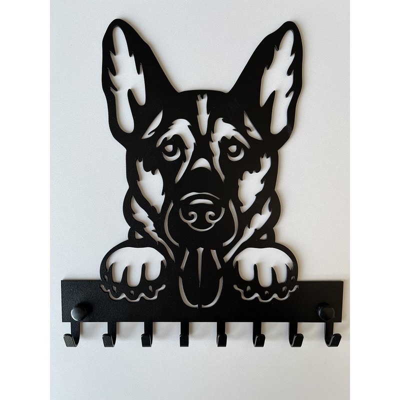 Wall Key Ring with 8 Hooks Modern Wall Mount for