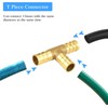 nutmanel T-Hose Connector Brass 10 mm Compressed Air Hose Connector